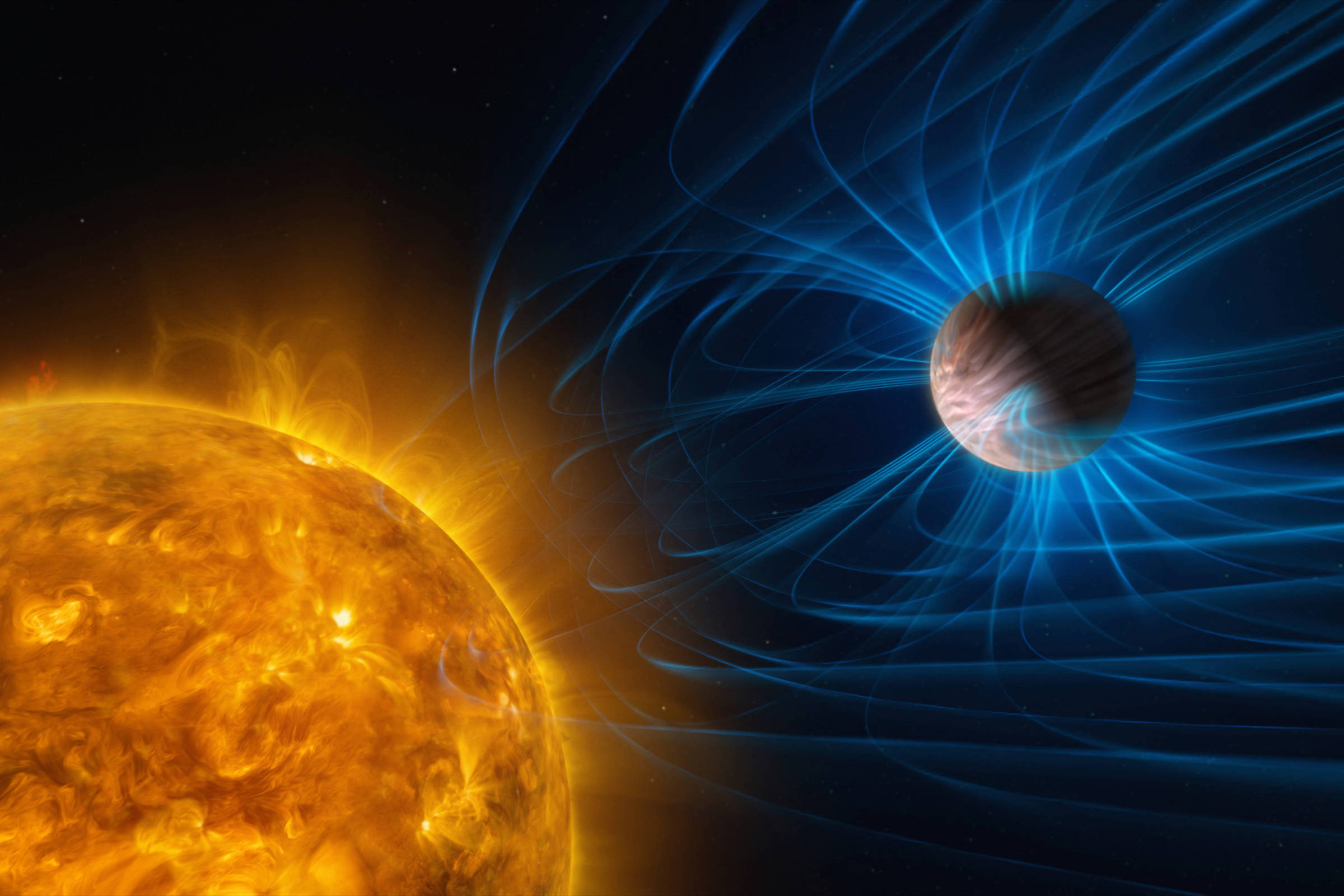 Astrônomos descobrem exoplanetas com campos magnéticos - 02/06/2026 - Ciência