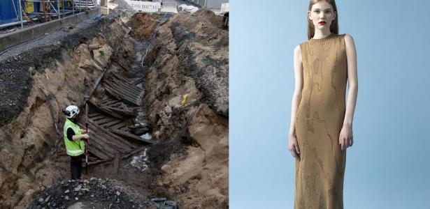 Vestidos feitos com madeira de navio naufragado unem moda e arqueologia